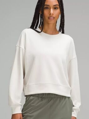 Lululemon Softstreme Perfectly Oversized Crewneck Cropped Sweatshirt 2